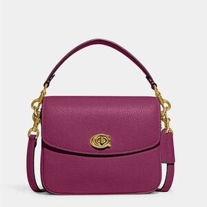 Coach Cassie 19 Leather bag Deep Plum